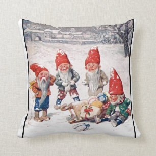Kudde och att skratta älvor, gåvor och snö