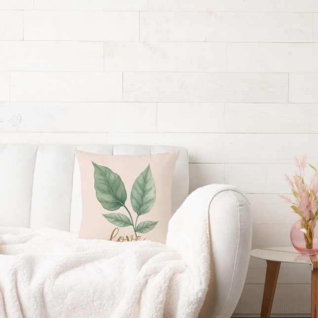 Kudde vid Dubblan kärlek Löv (Soffa)