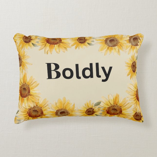 Kudden för kvinnors egenmakt prydnadskudde (Framsidan)