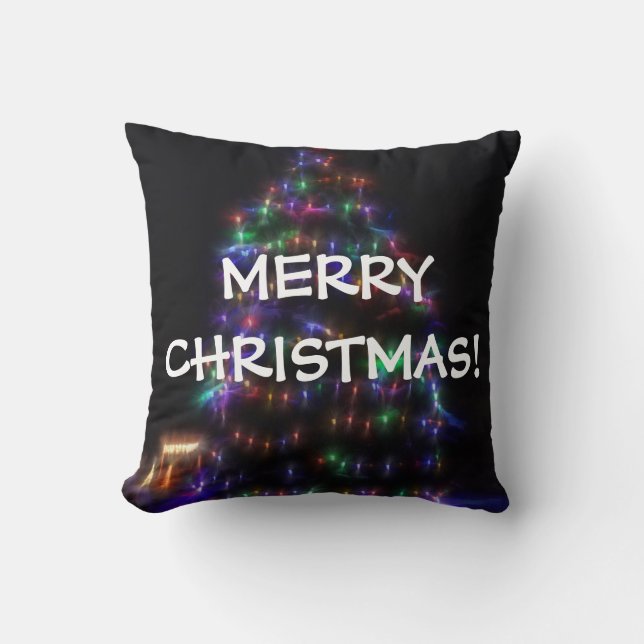 Kudden god jul träd kudde (Framsida)