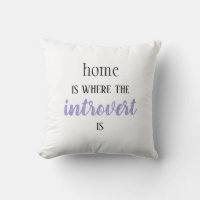 Kudden "Home is where Introvert is" (Hem är där in