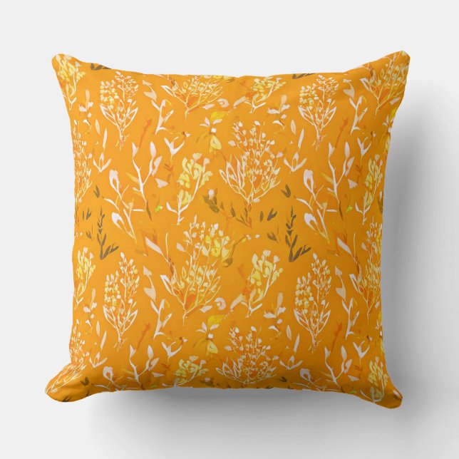 Kudden orange färg kudde (Framsida)