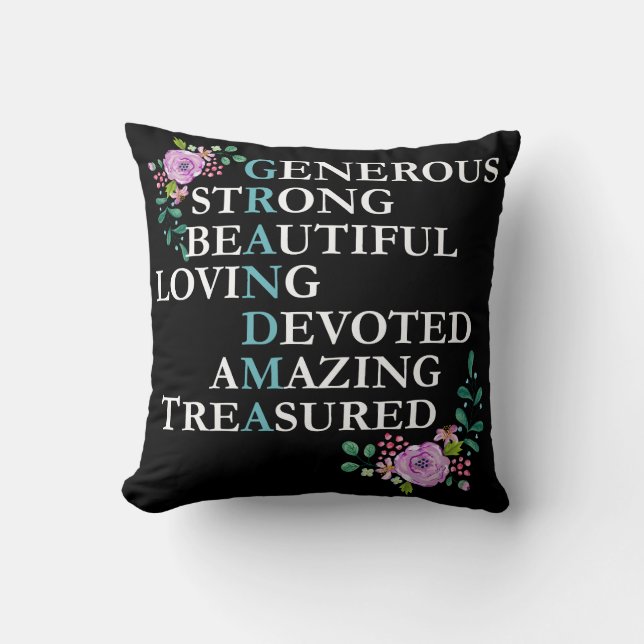 Kudder den bäst gåvan för den underbara mormodern kudde (Framsida)