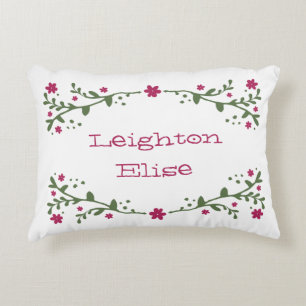 Kudder den läckra blommigten personifierade prydnadskudde