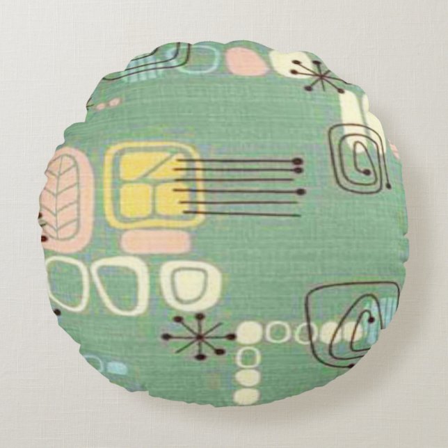 Kudder den moderna grafiska designrundan för det rund kudde (Framsidan)