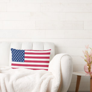 Kudder den patriotiska lumbaren för USA Lumbarkudde