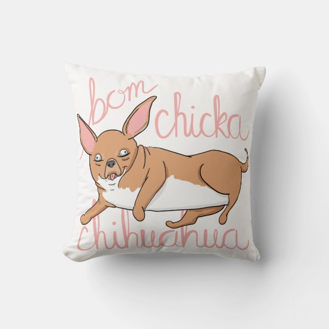 Kudder den rolig hund vitsen för den Bom Chicka Kudde (Framsida)