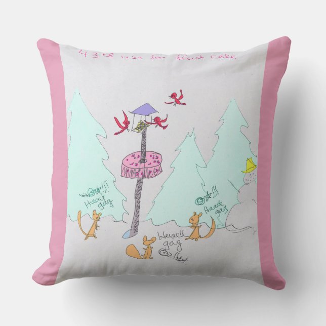 Kudder den utomhus- jumbon för den Marla Kay Utomhuskudde (Framsida)