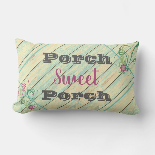 Kudder den utomhus- söta farstubron för farstubron lumbarkudde (Framsida)