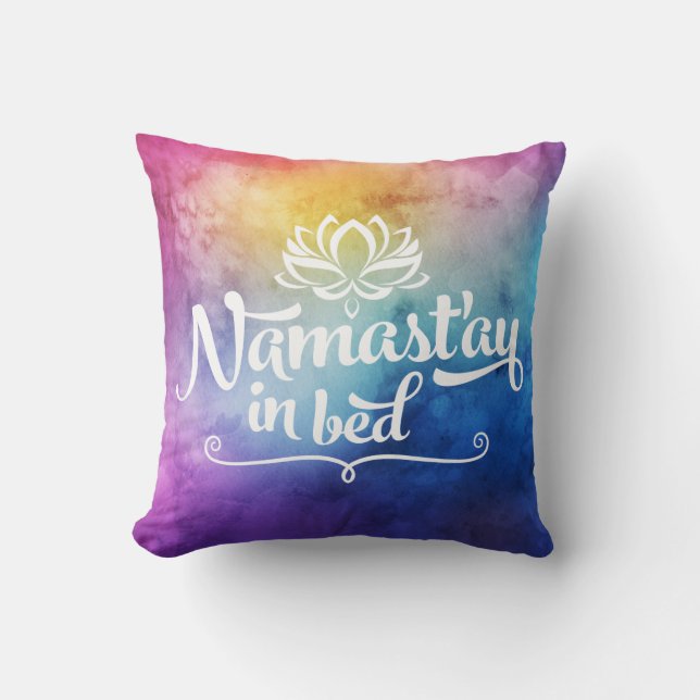 Kudder det roliga citationstecknet för den Namaste Kudde (Framsida)