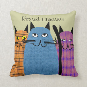 Kudder Folk katter för pensionerad bibliotekarie Kudde