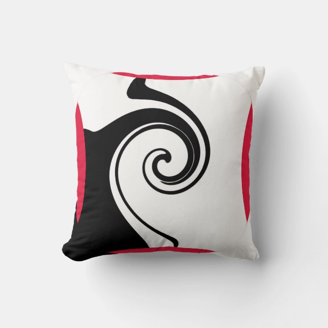 "KUDDER GEOMETRISK 1" 16" x 16" POLYESTERDUGG Kudde (Framsida)