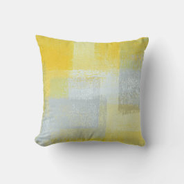 "Kudder långsiktig" abstrakt konst för grå färg Kudde