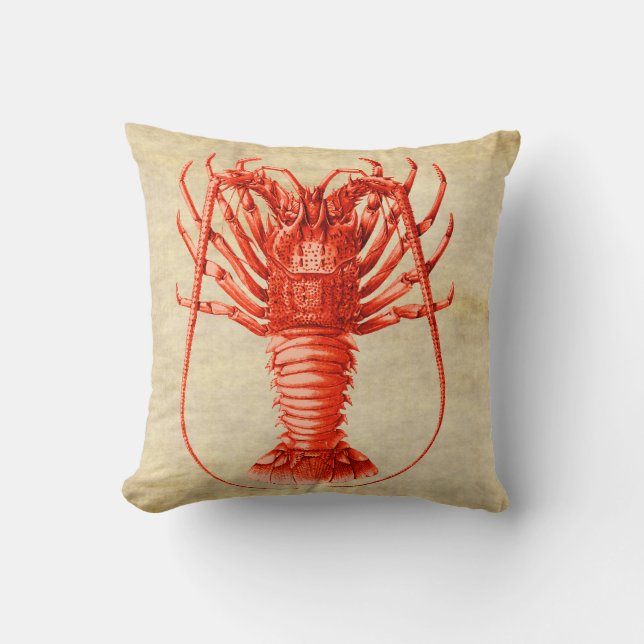 Kudder nautiska Themed för Spiny hummer Kudde (Framsida)