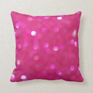 Kudder sparkly sparkles för shock rosaglitter kudde