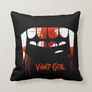 Kudder vampiga flickakvinnor för vampyr kudde