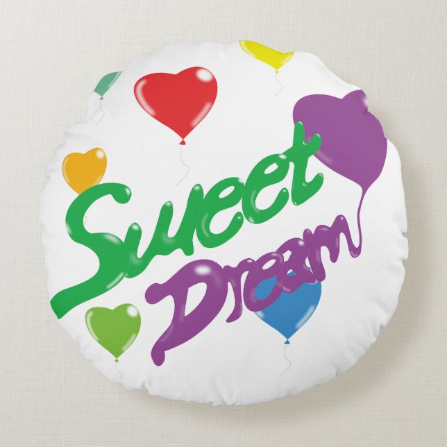 kudderoligt rund kudde (Framsidan)