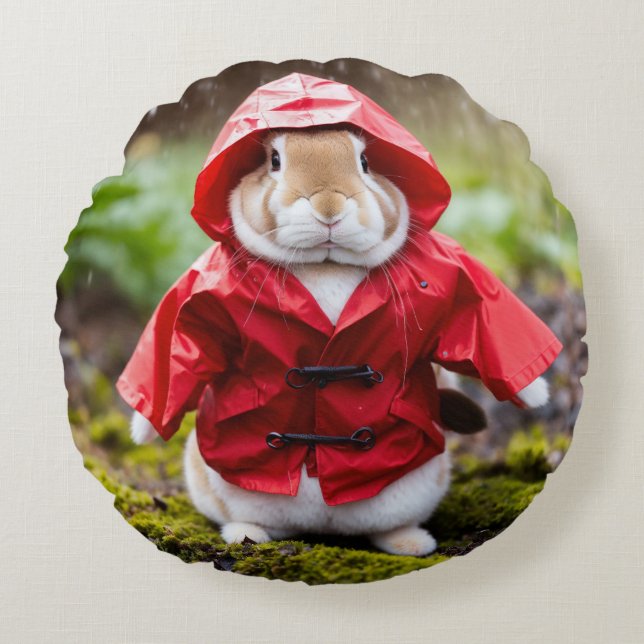 kuddesknapp rund kudde (Framsidan)