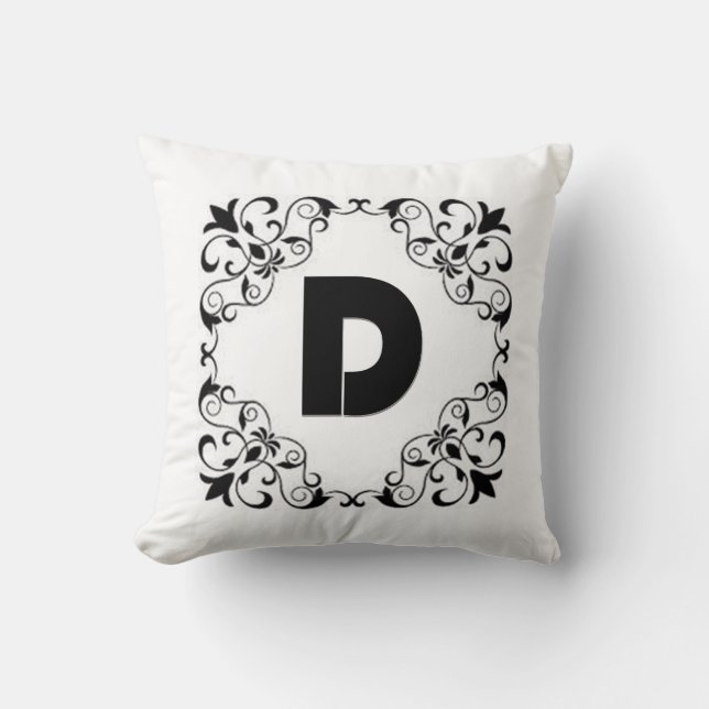 Kuddfodral "D" kärleksbrev Kudde (Framsida)