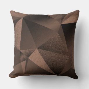 Kuddfodral Koppar Fasetterad Geometrisk Diamant Ka Kudde