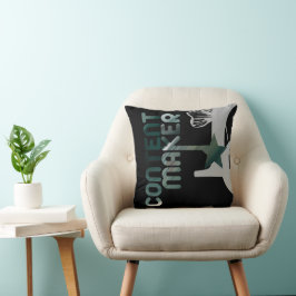 Kuddfodral Pillow Abstract Trend Inredning Svart Kudde
