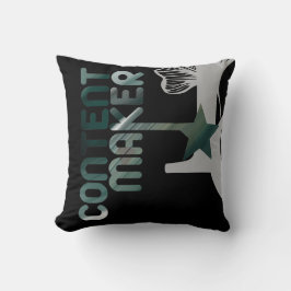 Kuddfodral Pillow Abstract Trend Inredning Svart Kudde