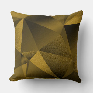 Kuddguld Fasettsnitta Geometrisk Diamant Kastkudde Kudde