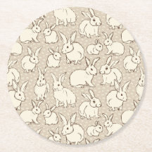 Kuddiskt Bunny Rabbits Bonanza - mönster.