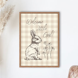 Kuddiskt Bunny Rabbits Bonanza - nyfödd bebis flic Poster
