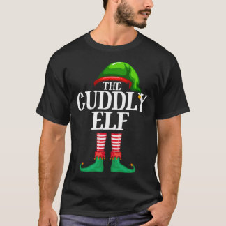 Kuddiskt Elf Matching Familjejul Party Pajama T Shirt