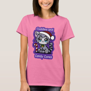 Kuddiskt Kattunge och Polkagrisar - Julskeppet T Shirt