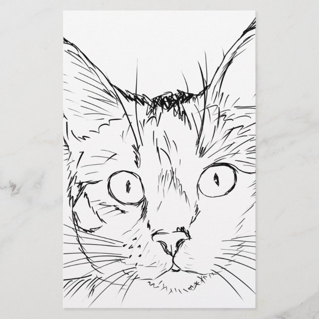 Kuddkatt Brevpapper (Framsida)