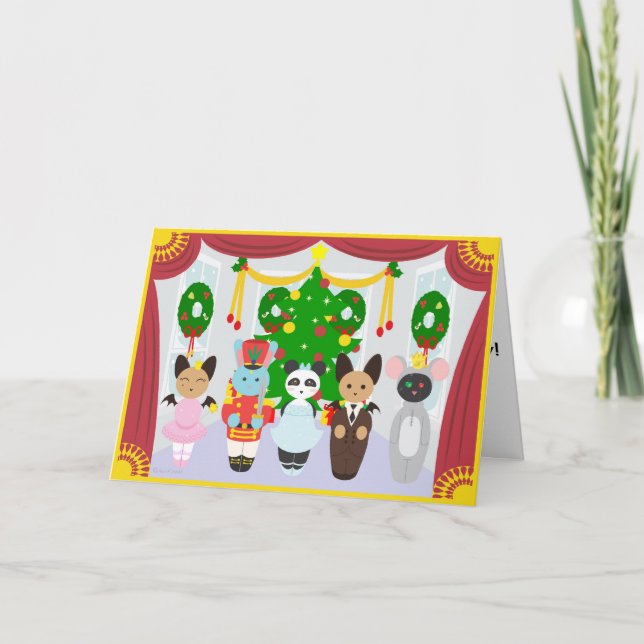 Kuddle Krew Nutcracker Suite Helgkort (Framsida)