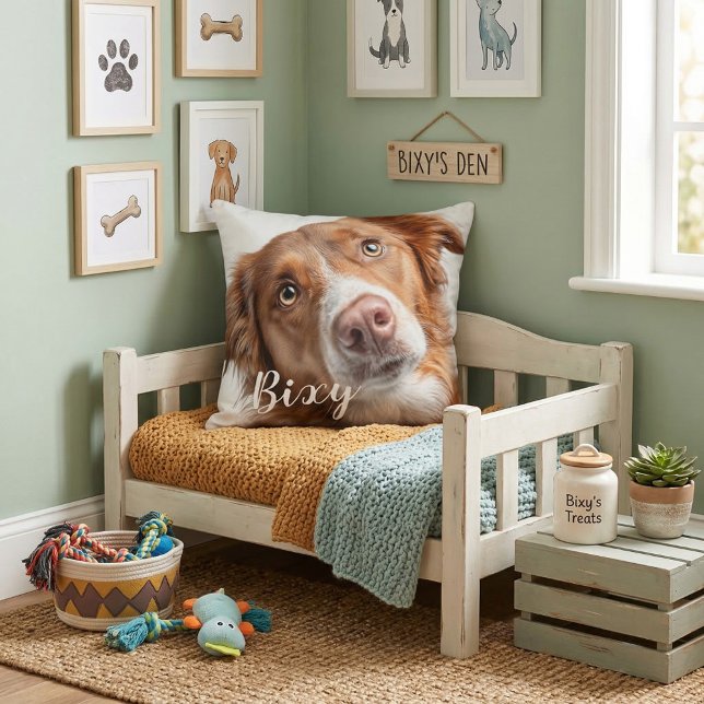 Kuddpärlor för husdjur bästa vänner kudde (Skapare uppladdad)