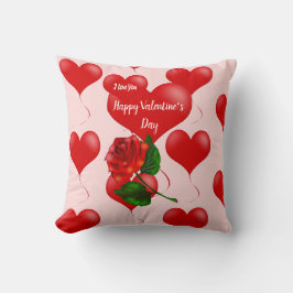 Kuddpillow för Alla Hjärtans Dag – Röda hjärtan & Kudde