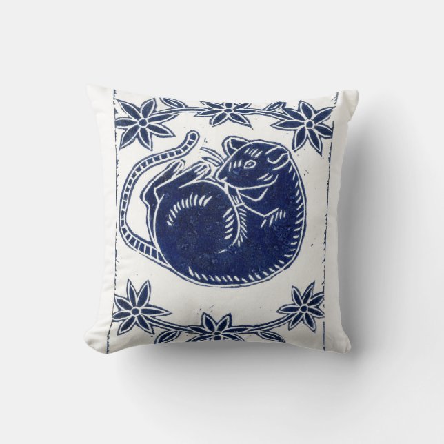 Kuddpillow för råttälskare kudde (Framsida)