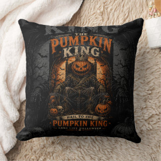 Kuddpillow med Pumpakungen Halloween Skräck Kudde