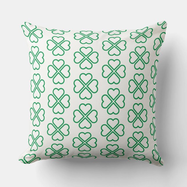 Kuddpillow med St. Patricks klöver Kudde (Framsida)