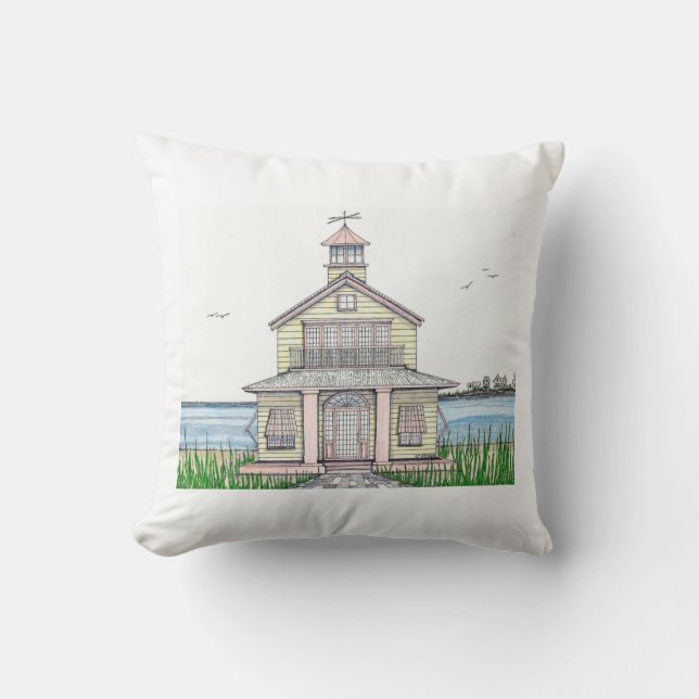 Kuddpillow med vit baksida kudde (Framsida)