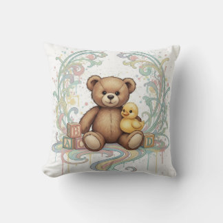 Kuddtäcke Teddybjörn Kudde
