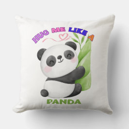 Kuddthrow – Krama mig som en Panda Kudde