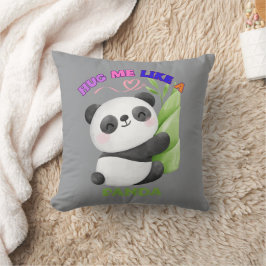 Kuddthrow – Krama mig som en Panda Kudde