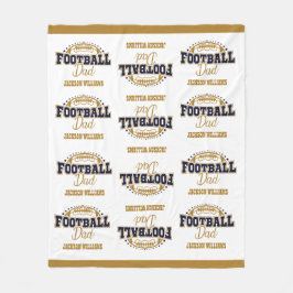 Kudnigt medelstort Storlekt fotboll Pappa Fleecefilt