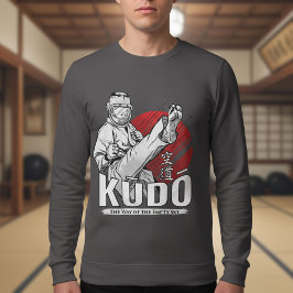 Kudo Martial Art - Fighter and Kanji Design T Shirt