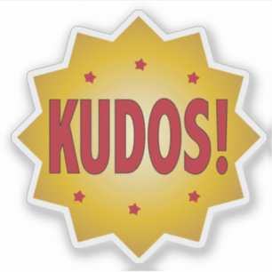 KUDOS-stjärnornas erkännande och uppskattning Klistermärken