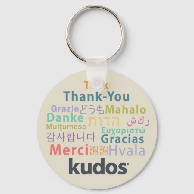 Kudos® - tack nyckelring (Framsida)