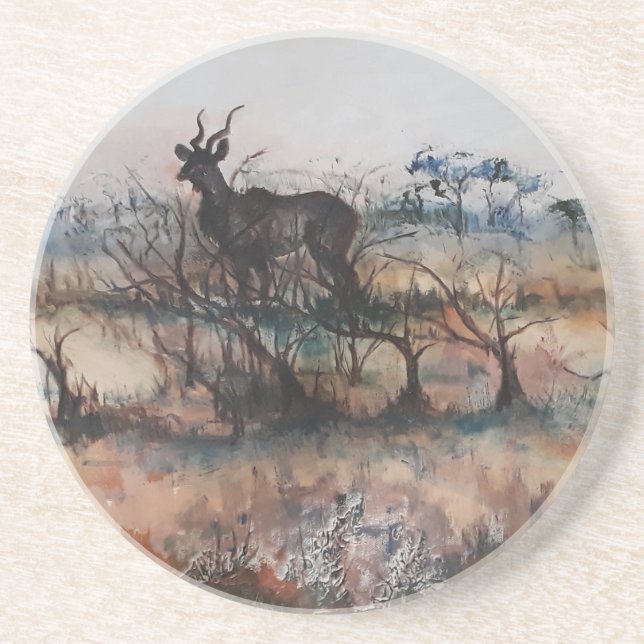 Kudu Bull Underlägg Sandsten (Framsidan)