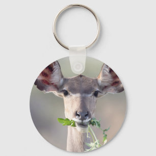 Kudu porträtt nyckelring