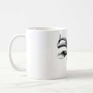 Kudu Spirit: Realistiskt Black & White Head Design Kaffemugg
