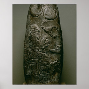 Kudurru av Nazimaruttash, kung av Babylon, c.1328- Poster